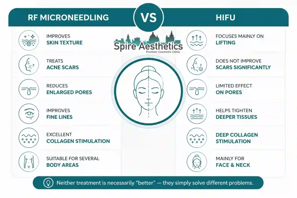 RF Microneedling vs HIFU: Which Treatment Gives Better Results Yorkhill?
